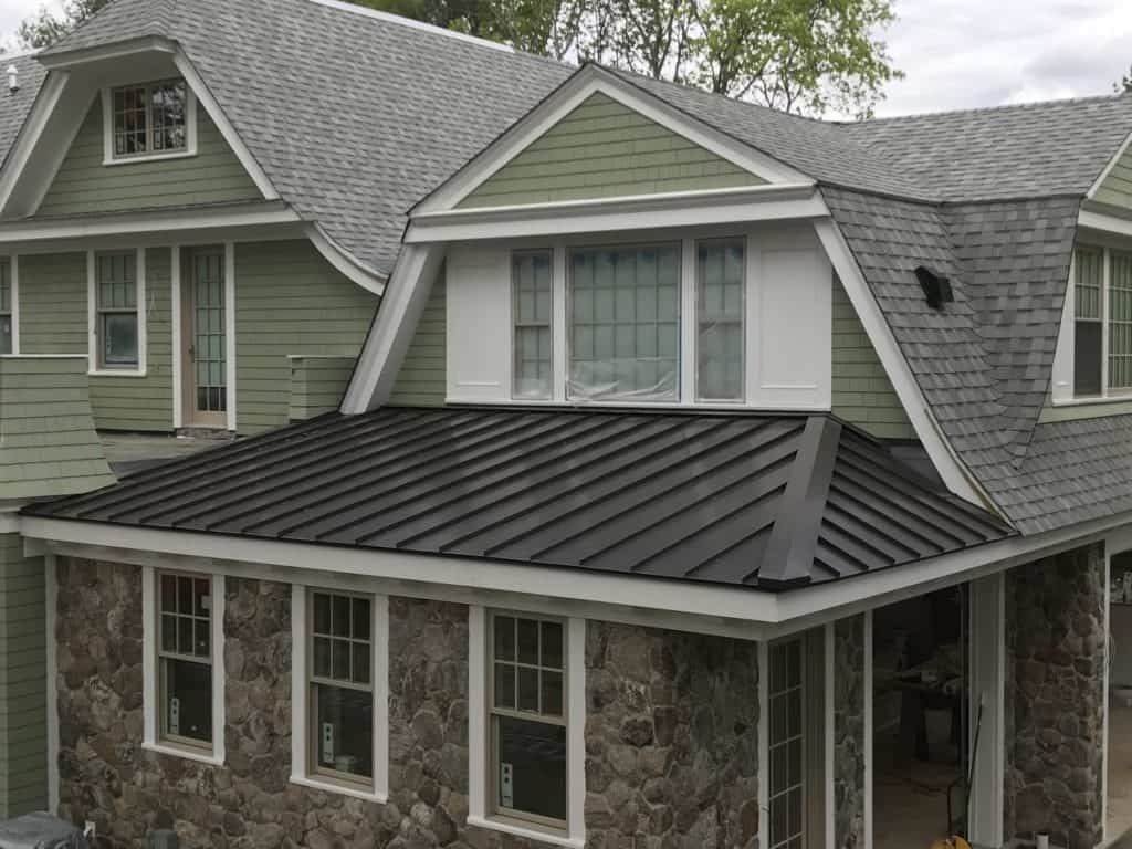 Residential Metal Roofing installed by Twin Metals Roofing Tewksbury MA